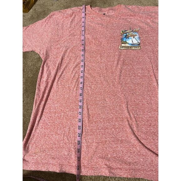 Summer Paradise Collection T-shirt Pink “Same Ol Ship Different Bay” Size XL - Picture 6 of 8